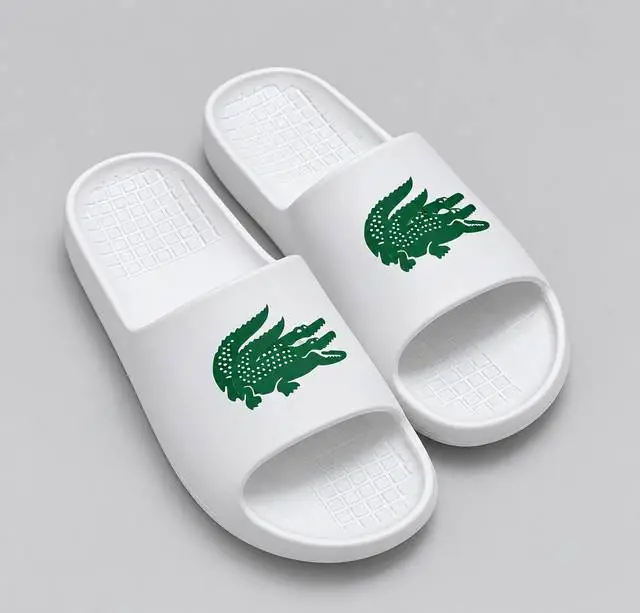 Chanclas Lacoste Blanco / Verde